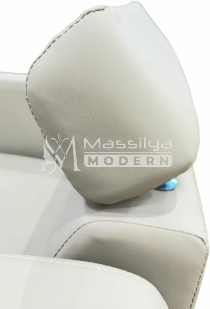 Fauteuil Professionnel de Coiffure – Base Gold & Appui-Tête Réglable – Image 7