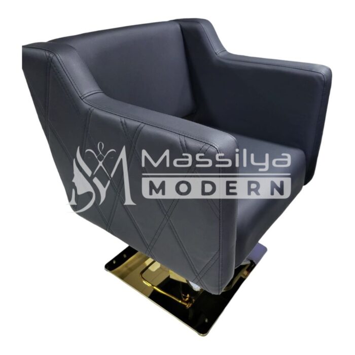 Fauteuil Professionnel de Coiffure Base Gold & Pompe Hydraulique Renforcée – Image 2