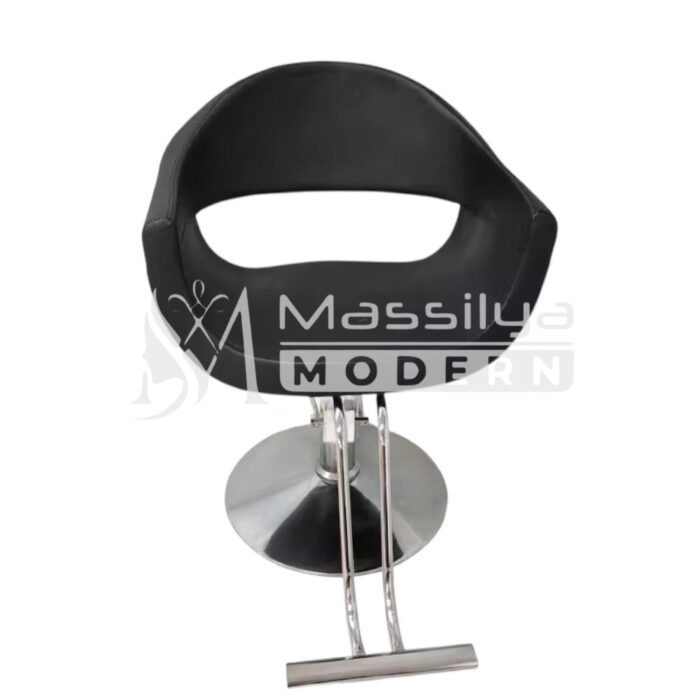 Fauteuil Professionnel de Coiffure – Design Ergonomique & Base Chromée – Image 4