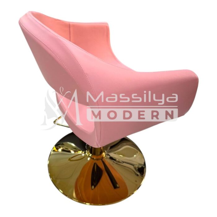 Fauteuil Professionnel de Coiffure – Design Ergonomique & Base Gold – Image 4