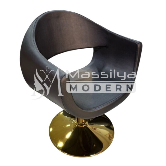 Fauteuil Professionnel de Coiffure – Design Ergonomique & Base Gold – Image 3