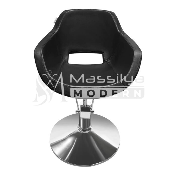 Fauteuil Professionnel de Coiffure Femme – Base Chromée – Image 2