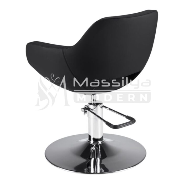 Fauteuil Professionnel de Coiffure Femme – Base Chromée – Image 4