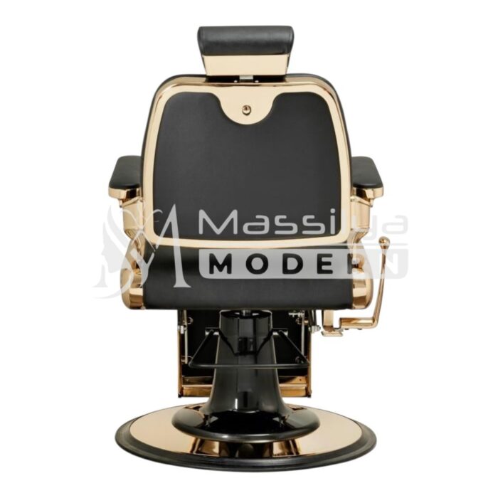 Fauteuil de coiffeur Barbier Professionnel Finition Gold Premium – Image 4