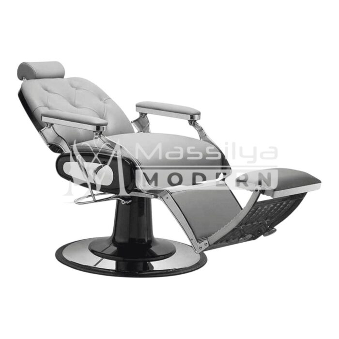 Fauteuil de coiffeur Barbier Professionnel Modèle Recliner Premium – Image 2