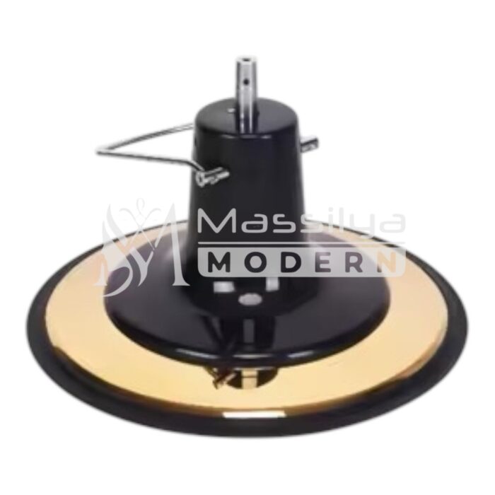 Fauteuil Barbier VIP Professionnel Luxe Gold & Noir (2 Types de Pompe ) – Modèle Vintage – Image 7