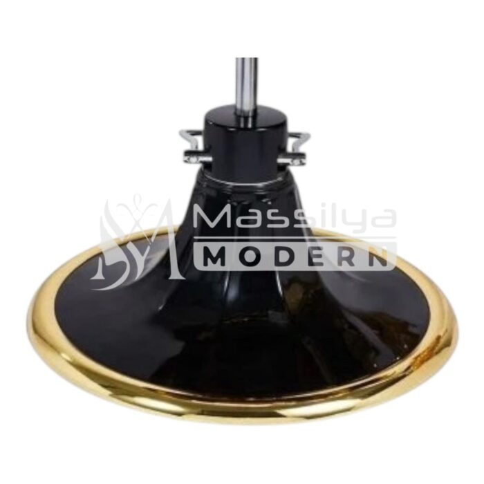 Fauteuil Barbier VIP Professionnel Luxe Gold & Noir (2 Types de Pompe ) – Modèle Vintage – Image 6