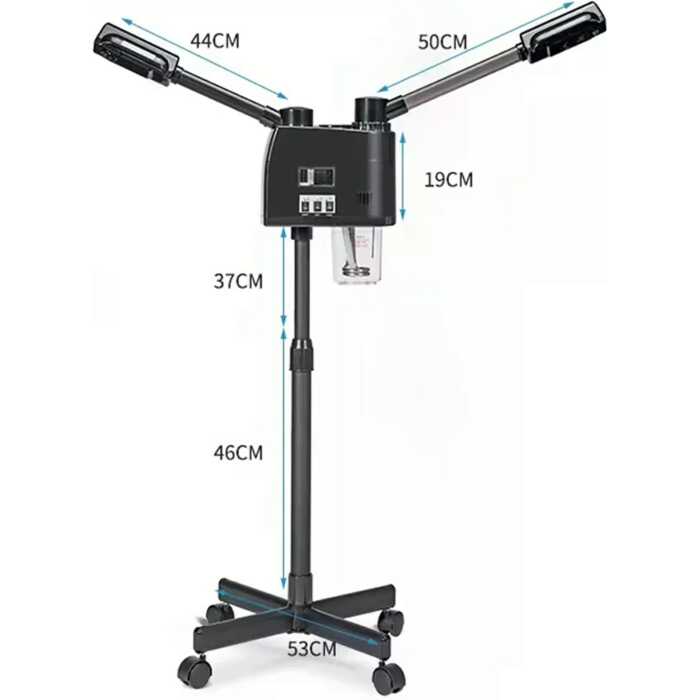 Facial Steamer Vapozone 2 en 1 vapeur chaude et froide noir – Image 3