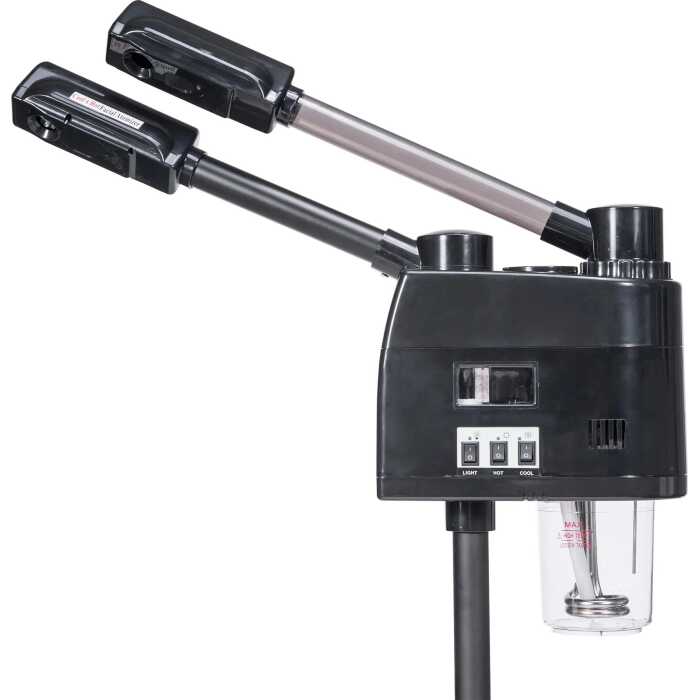 Facial Steamer Vapozone 2 en 1 vapeur chaude et froide noir – Image 2
