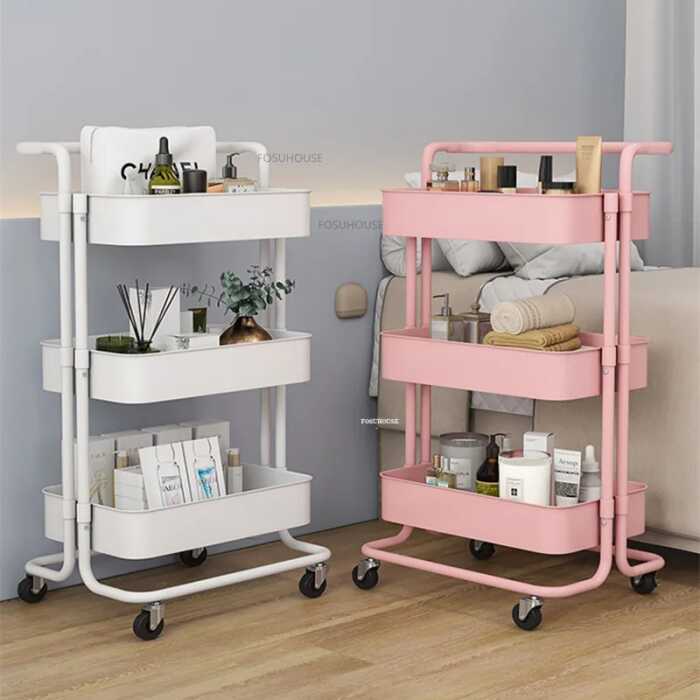 Chariot auxiliaire en métal à 3 niveaux – Image 11