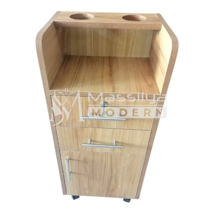 Chariot de Coiffure en bois MDF Professionnel – Fabriqué au Maroc – Image 4