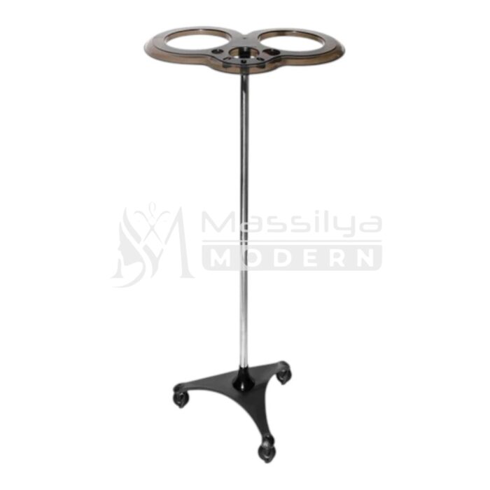 Table de Coloration Professionnelle sur Pied – Double Bol – Noir – Image 2