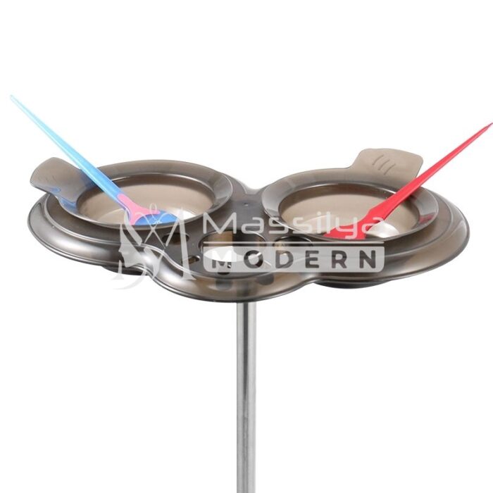 Table de Coloration Professionnelle sur Pied – Double Bol – Noir – Image 4