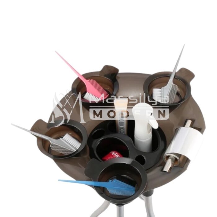 Chariot de Coloration Professionnel – 4 Bols & Support Rouleau – Image 2