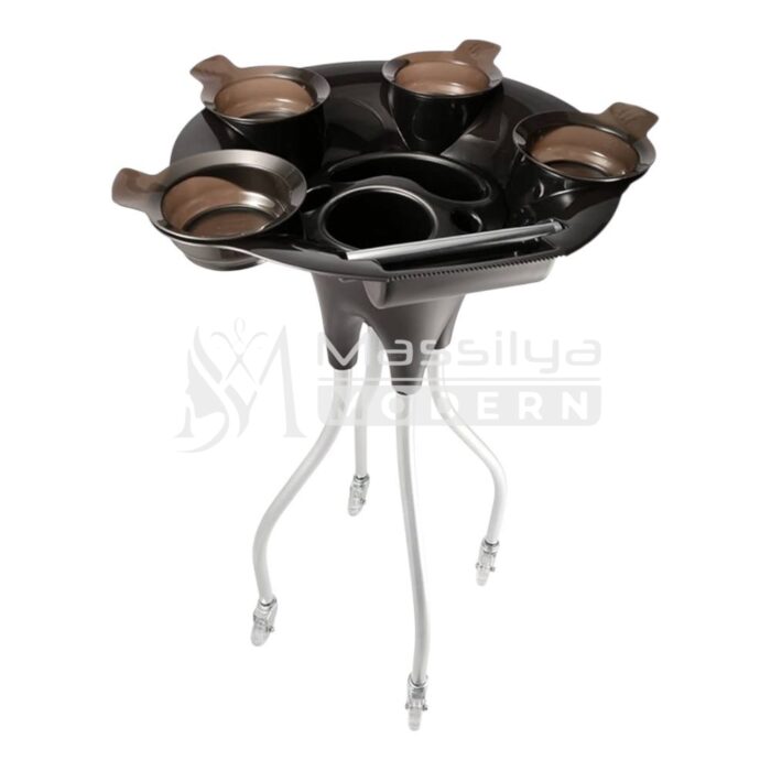 Chariot de Coloration Professionnel – 4 Bols & Support Rouleau – Image 3