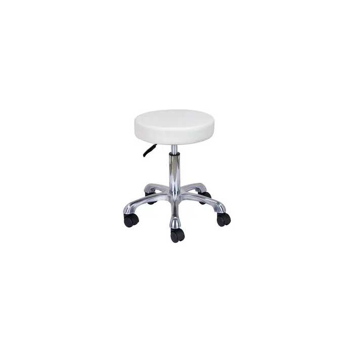 Tabouret sans dossier professionnel coiffeur, institut, spa, 5 roues noir – Image 2