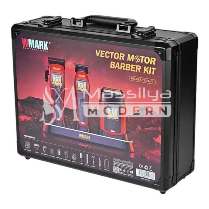 WMARK Kit 3 en 1 Tondeuse de coupe et barbier rasoir electrique moteur vecteur – Image 6