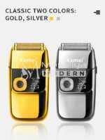 Kemei Rasoir Électrique Professionnel (Shaver) Gold / Silver 2028 – Image 2
