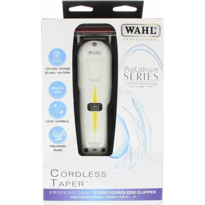 Wahl Super Taper Cordless, tondeuse de coupe sans fil professionnelle Original Made in Usa – Image 5