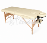 TRELAXA Relax de massage professionnelle pliable et portable en bois beige