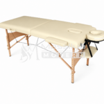 TRELAXA Relax de massage professionnelle pliable et portable en bois beige