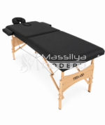 TRELAXA Relax de massage professionnelle pliable et portable en bois noir