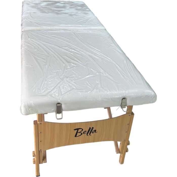 Relax massage portable Table de massage Portable Pliante blanc en bois – Image 2