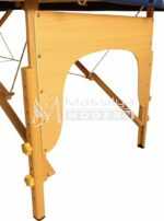 Relax de massage professionnelle pliable et portable en bois blanc – Image 4