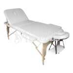 Relax de massage professionnelle pliable et portable en bois blanc