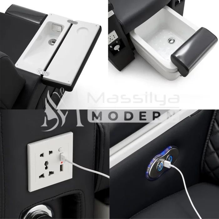 Fauteuil Spa Manucure & Pédicure Professionnel – Bassin Motorisé LED – Image 6