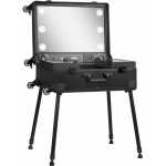 Valise Maquillage Professionnel, avec Pieds Réglables et Verrouillage de Sécurité, avec Miroir USB Bluetooth