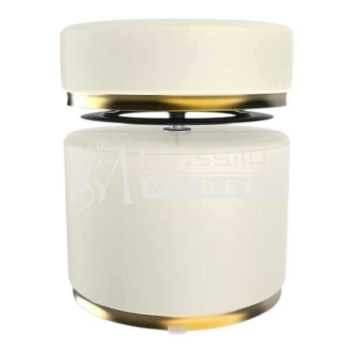 Tabouret pivotant rond, cuir PU, charge de 660 lb, hauteur réglable à 360° – Image 2