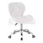 Tabouret avec dossier réglable à roulettes – Image 2