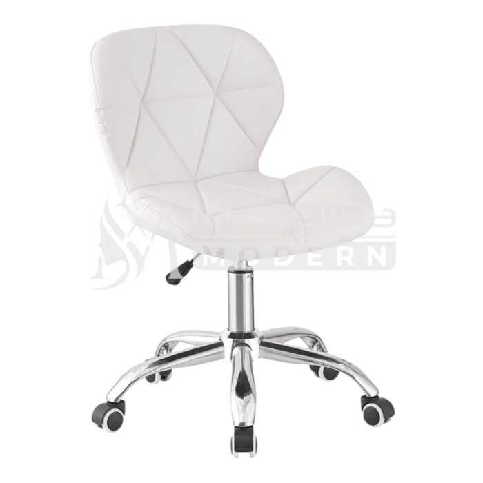 Tabouret avec dossier réglable à roulettes – Image 2