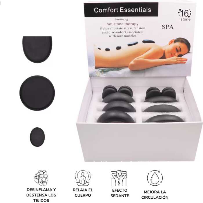 Chauffeur de Pierre Chaude de Massage Professionnel digital  avec Coffret Pierres chaudes 16 pièces – Image 6