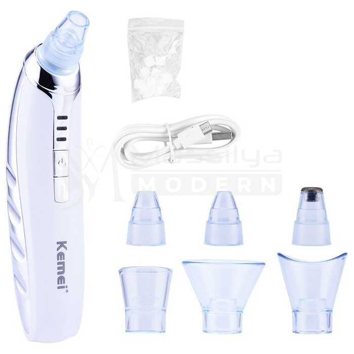 Kemei KM-1868 Aspirateur points noirs à piles 6 en 1 – Image 3