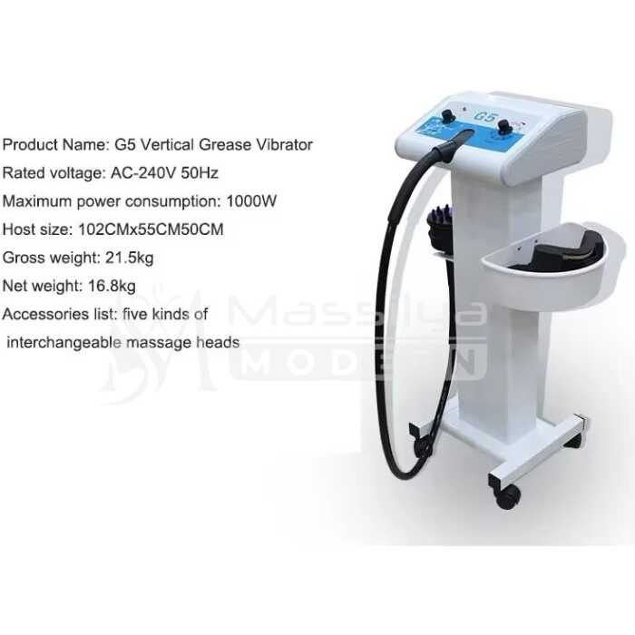 Appareil de Beauté Amincissant de Massage Vibrant G5 du Corps 5 Têtes – Image 5
