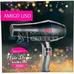 Amigo liso 2800 Sèche-cheveux noir super turbo 1800w professionnelle