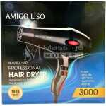 Amigo liso 3000 Sèche-cheveux noir super turbo 1800w professionnelle