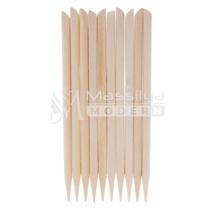 Bâtonnets en bois 12 pcs double face pour la manucure pédicure – Image 2