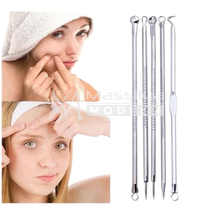 Tir comédon repousse la peau en metal boite 4pcs – Image 3