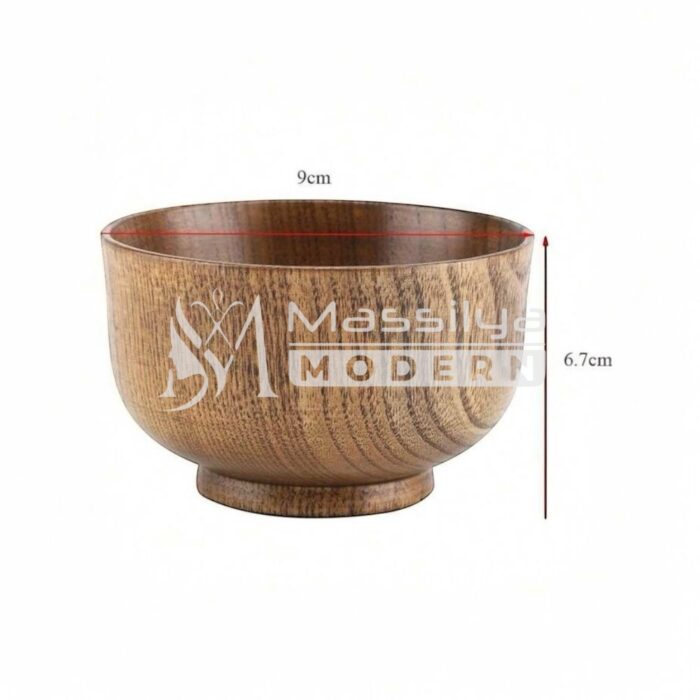 Bol en bois naturel – style japonais – Image 2