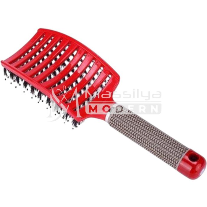 Brosse à Cheveux Ventilée et Courbée plastique et en sanglier – Image 2