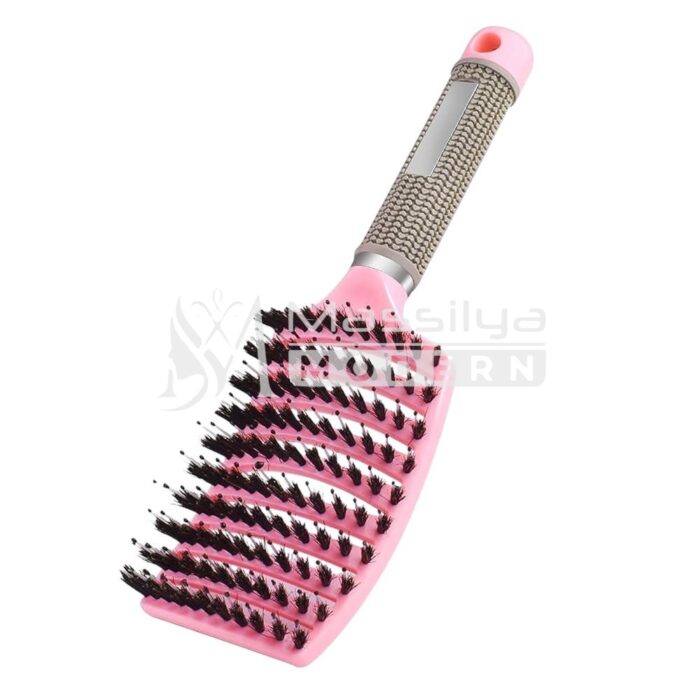 Brosse à Cheveux Ventilée et Courbée plastique et en sanglier – Image 7