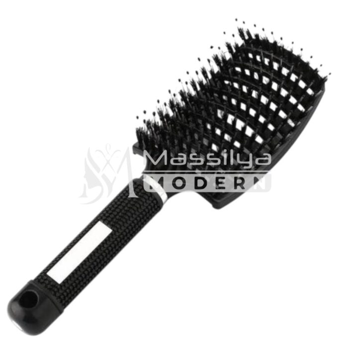 Brosse à Cheveux Ventilée et Courbée plastique et en sanglier – Image 5