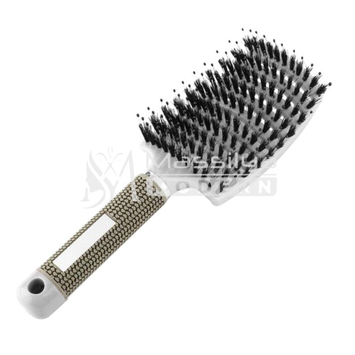 Brosse à Cheveux Ventilée et Courbée plastique et en sanglier – Image 6