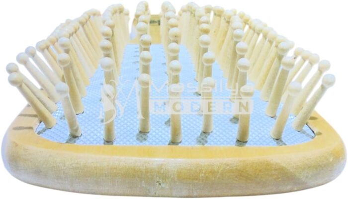Wilson Brosse à Cheveux plate en Bois Naturel Poil – Image 3