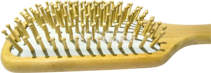 Wilson Brosse à Cheveux plate en Bois Naturel Poil – Image 2