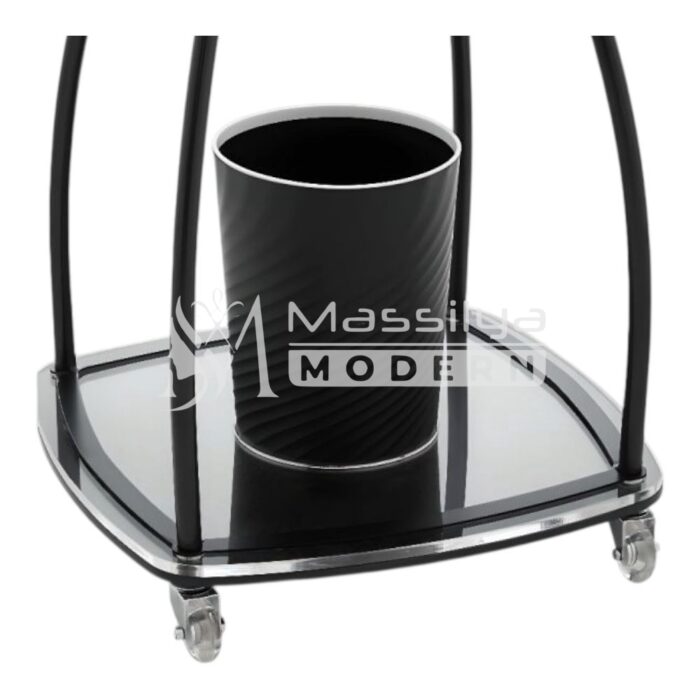 Chariot de Coloration Professionnel – Plateau Transparent & Seau Intégré – Image 6