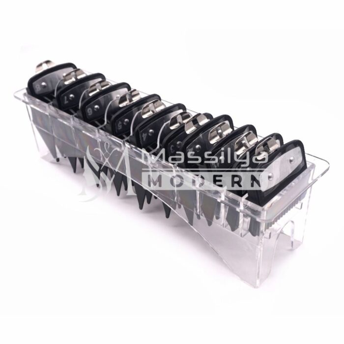 Clipper Guides Tondeuse wahl Professionnels kit (10 Pièces + Support Transparent) – Image 2